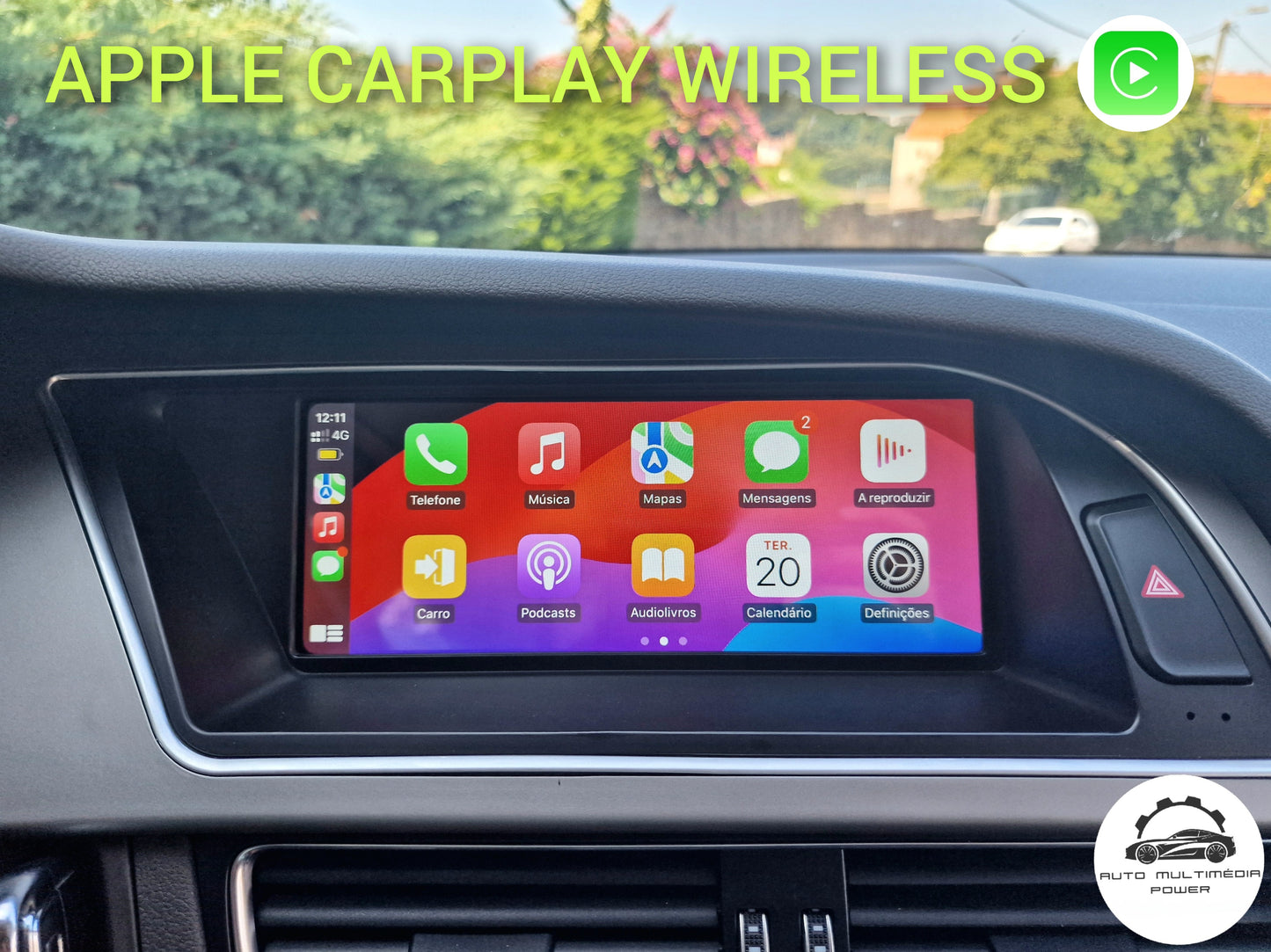 AUDI - A4 A5 Q5 Q7 - MMI 3G / Concert / Symphony - Ecrã Touch Screen Android 14 - CarPlay & Android Auto Wireless
