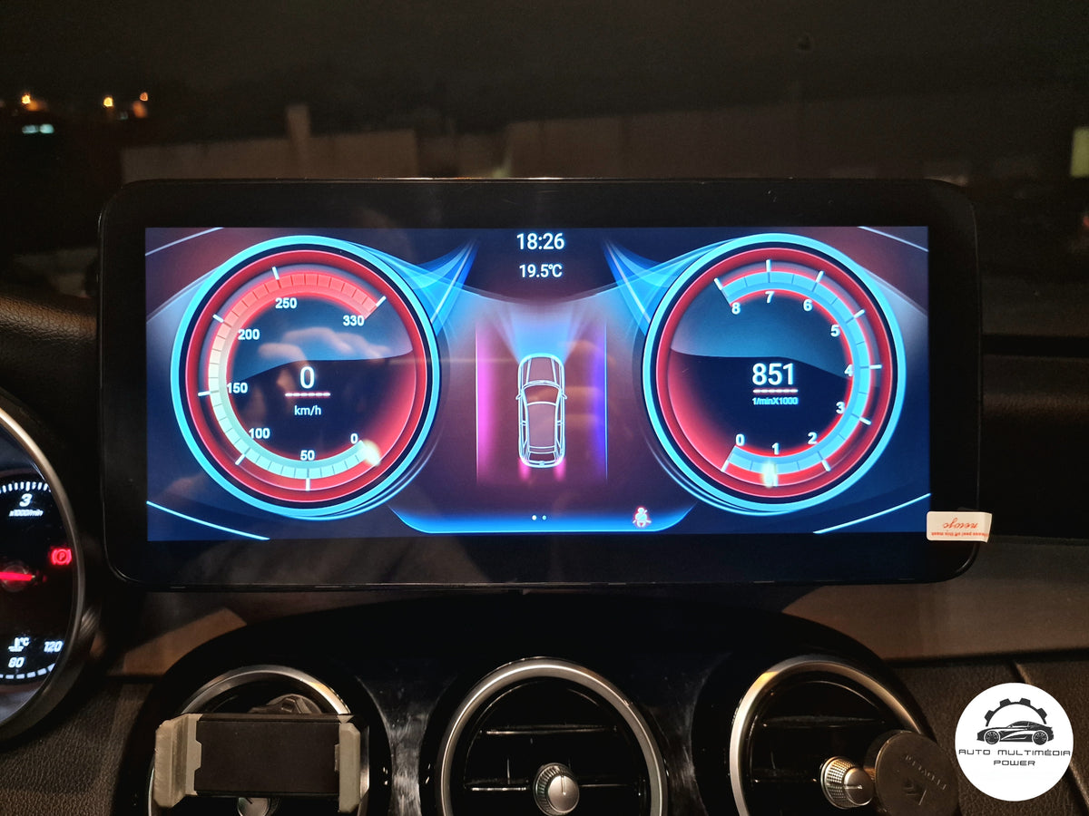 MERCEDES-BENZ - Classe C / GLC / V - Ecrã Touch Screen Android 15 - Apple CarPlay & Google Android Auto Wireless