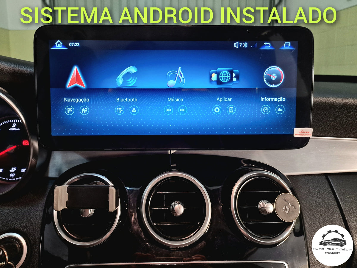 MERCEDES-BENZ - Classe C / GLC / V - Ecrã Touch Screen Android 15 - Apple CarPlay & Google Android Auto Wireless