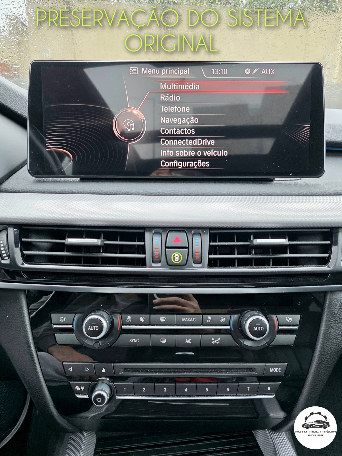 BMW - X5 / X6 - CCC CIC NBT - Ecrã Touch Screen Android 15 - Apple CarPlay & Google Android Auto Wireless