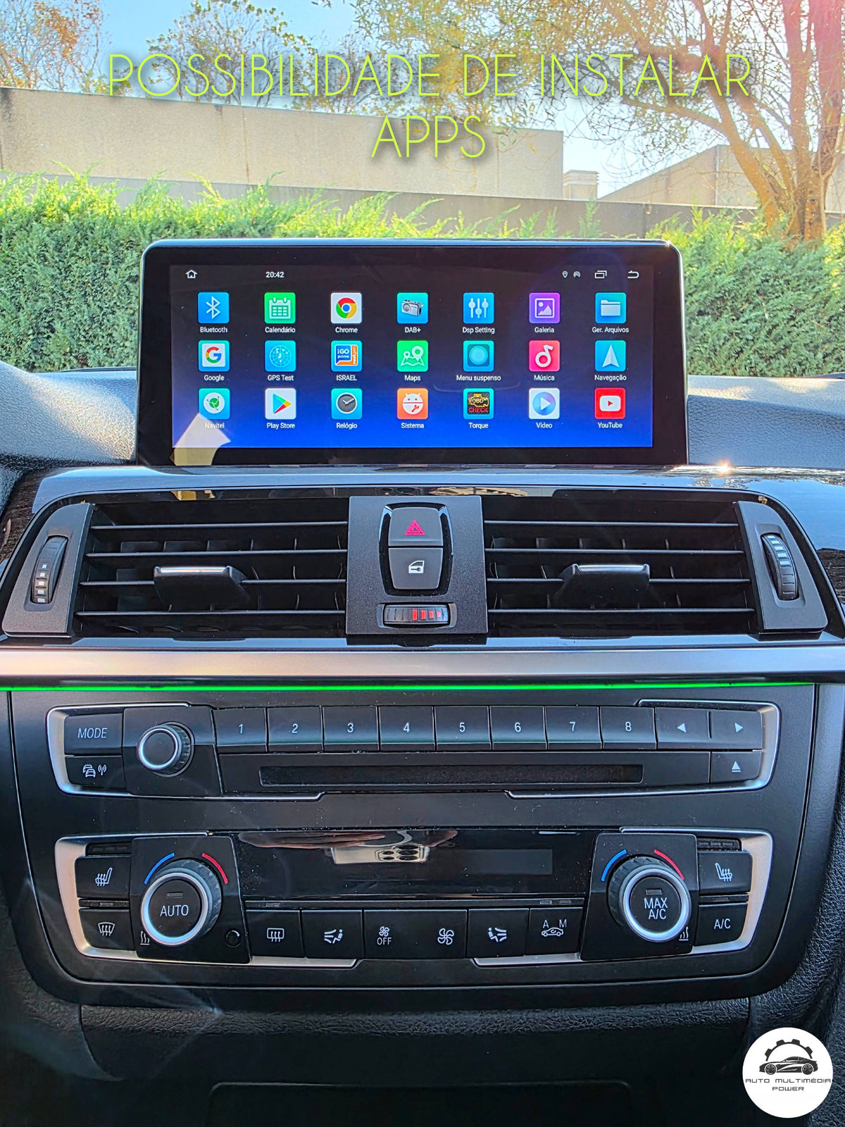 BMW - Série 3 / 4 - CCC CIC NBT EVO - Ecrã Touch Screen Android 15 - Apple CarPlay & Google Android Auto Wireless