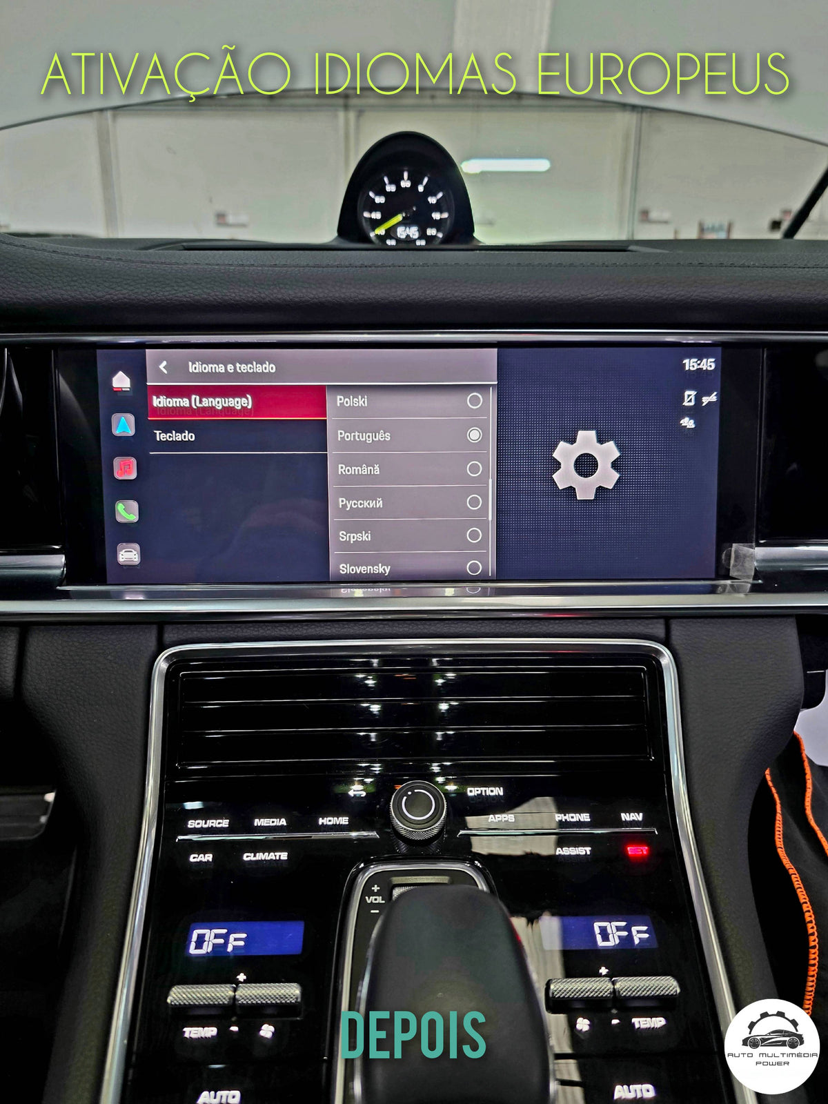 PORSCHE - Sistema PCM 6.0 - MIB 3 - Conversão para a Região Europa