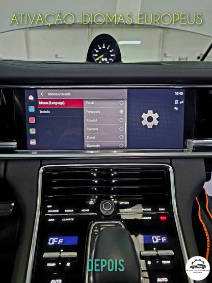 PORSCHE - Sistema PCM 6.0 - MIB 3 - Conversão para a Região Europa