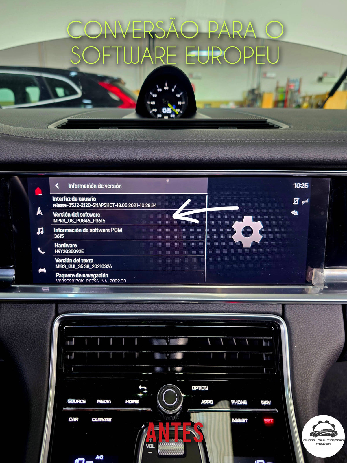 PORSCHE - Sistema PCM 6.0 - MIB 3 - Conversão para a Região Europa