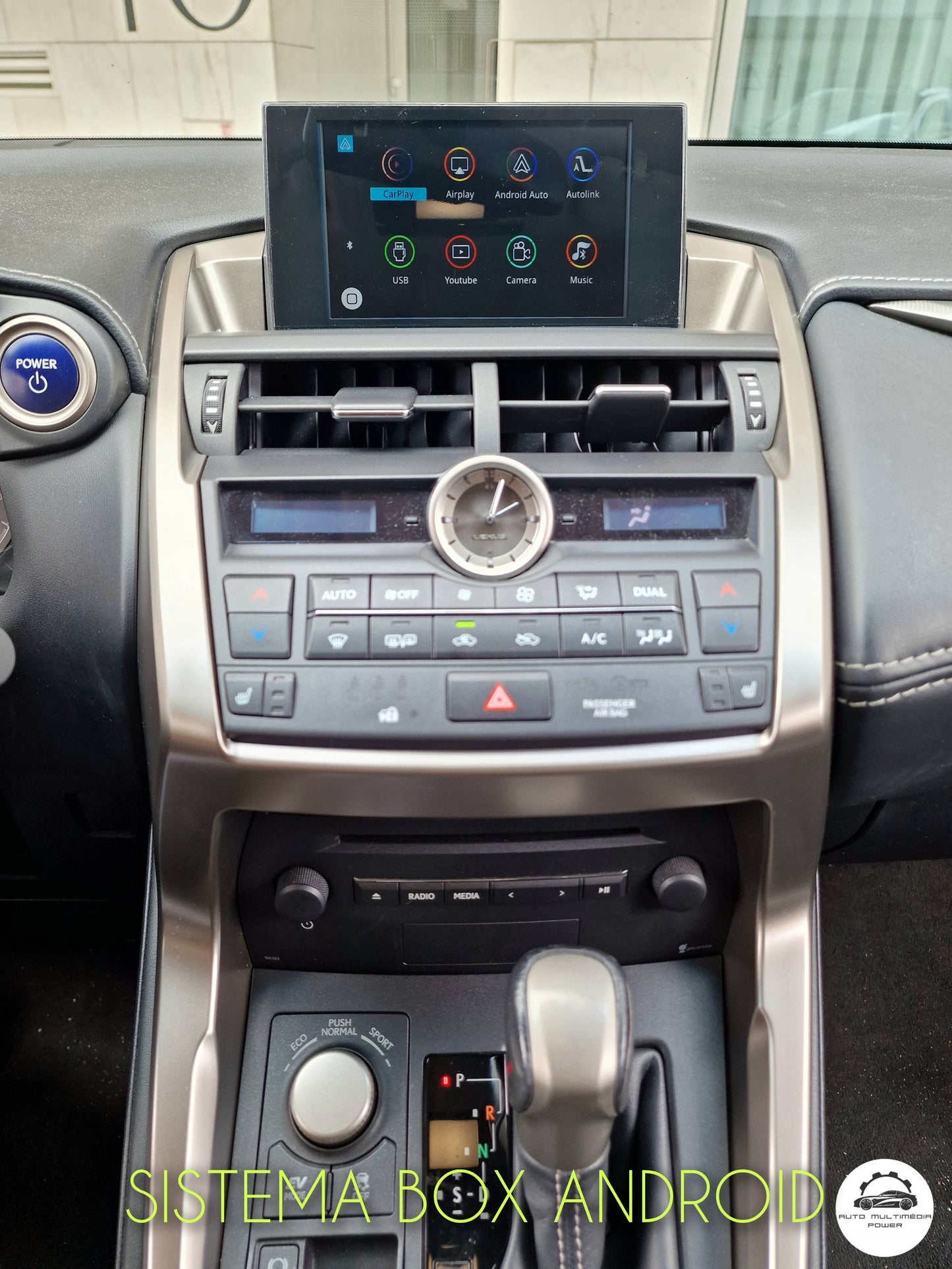 LEXUS - Sistema Premium Navigation c/ BOTÃO KNOB ROTATIVO - Instalação Função Apple CarPlay & Google Android Auto Wireless