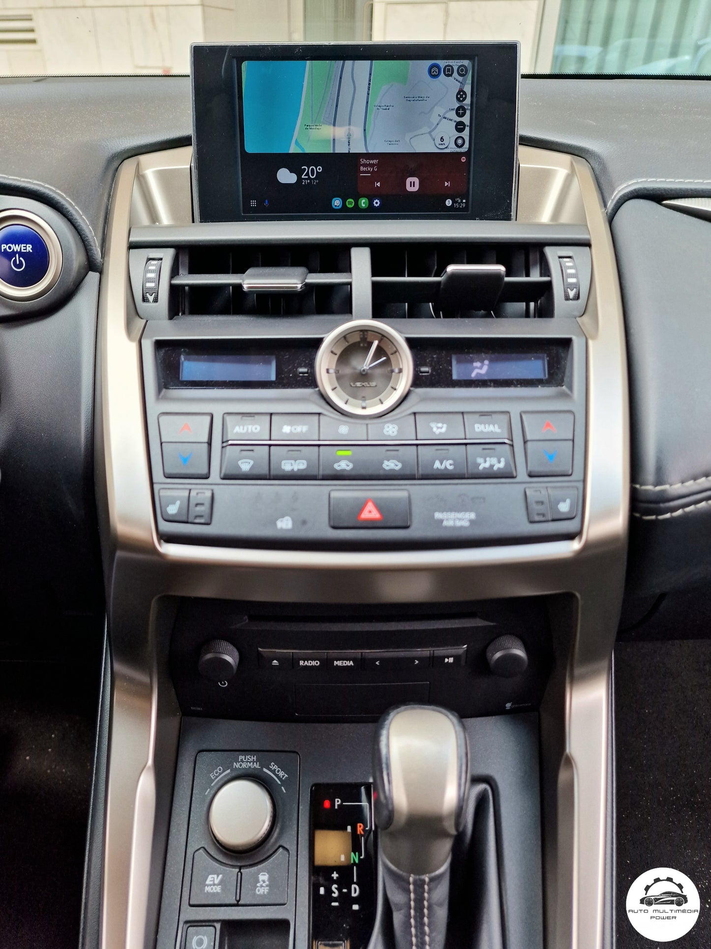 LEXUS - Sistema Premium Navigation c/ BOTÃO KNOB ROTATIVO - Instalação Função Apple CarPlay & Google Android Auto Wireless