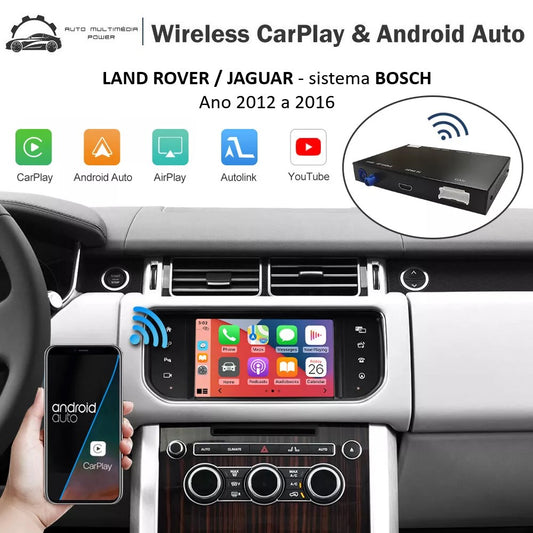 LAND ROVER / JAGUAR - Sistema Gen 2.1 InControl Touch Plus [BOSCH] 2012 a 2016 - Instalação Função Apple CarPlay & Google Android Auto Wireless