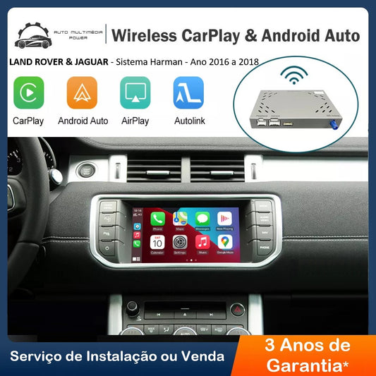 LAND ROVER / JAGUAR - Sistema Touch PRO [HARMAN] 2016 a 2018 - Instalação Função Apple CarPlay & Google Android Auto Wireless