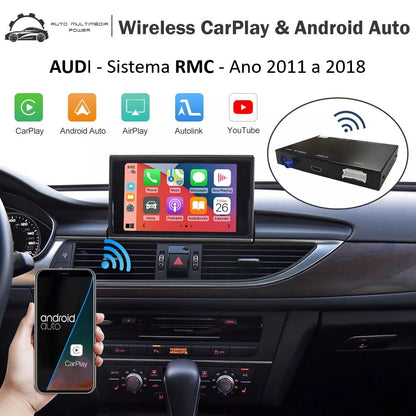 AUDI - Sistema MMI RMC - Instalação Função Apple CarPlay & Google Android Auto Wireless