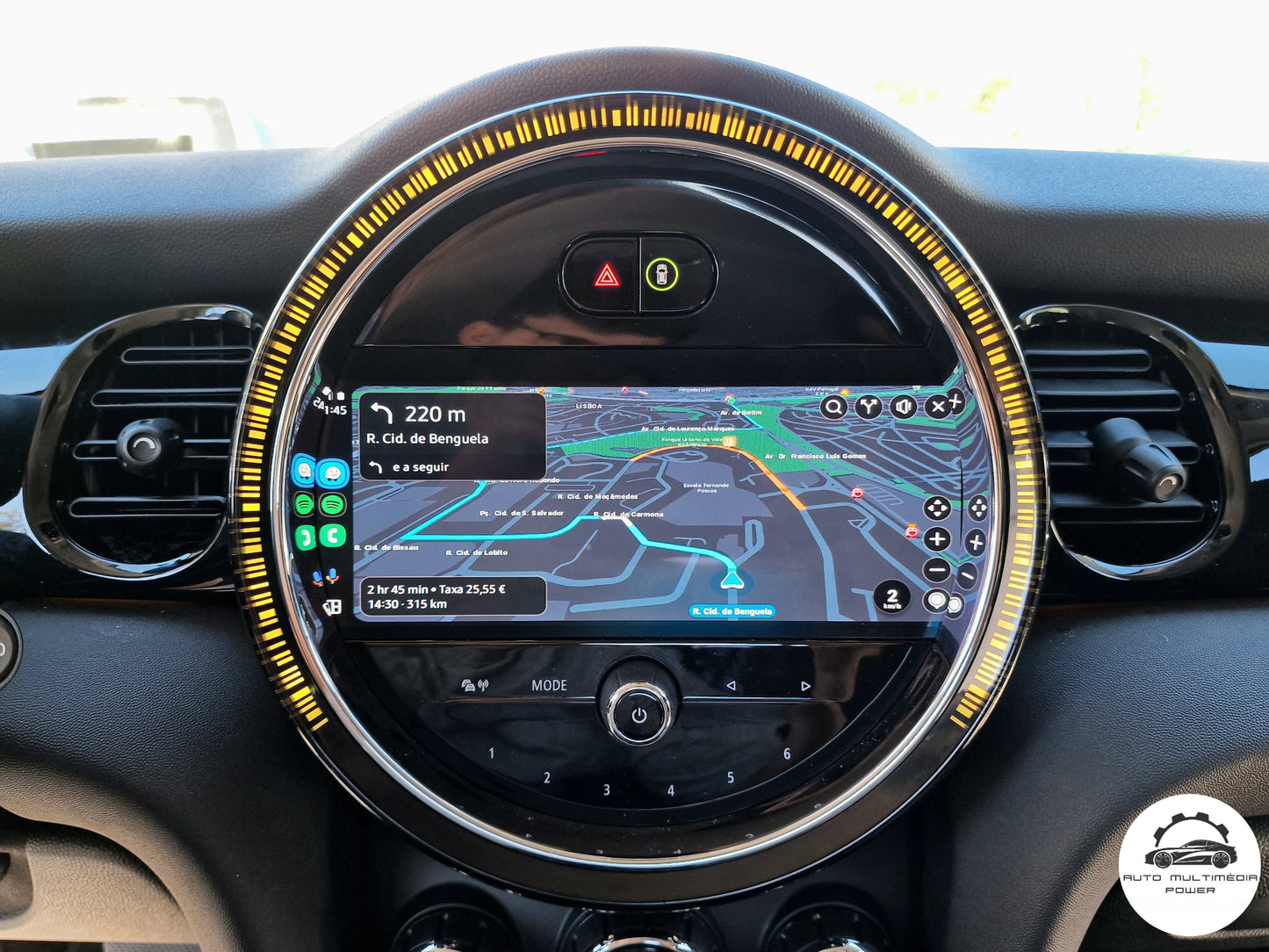 MINI - Sistema EVO - Instalação Função Apple CarPlay & Google Android Auto Wireless