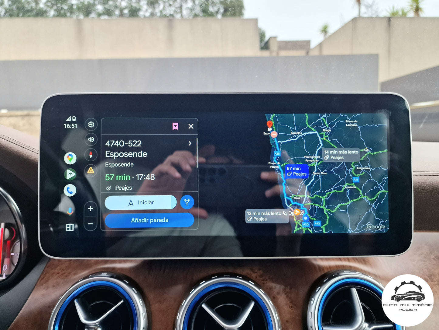 MERCEDES-BENZ - Classe A / B / CLA / GLA - Ecrã Touch Screen Android 13 - Apple CarPlay & Google Android Auto Wireless