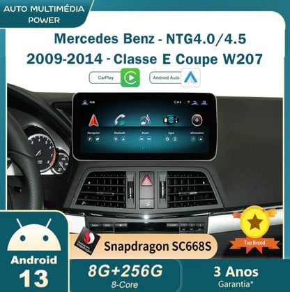 MERCEDES-BENZ - Classe E Coupé - Ecrã Touch Screen Android 13 - Apple CarPlay & Google Android Auto Wireless