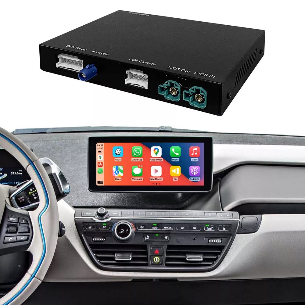 BMW - Modelo i3 - Sistema NBT - Instalação Função Apple CarPlay & Google Android Auto Wireless