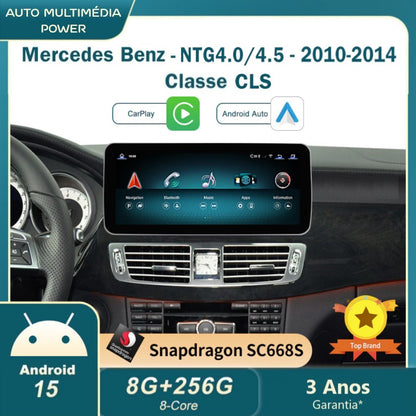 MERCEDES-BENZ - Classe CLS - Ecrã Touch Screen Android 15 - Apple CarPlay & Google Android Auto Wireless