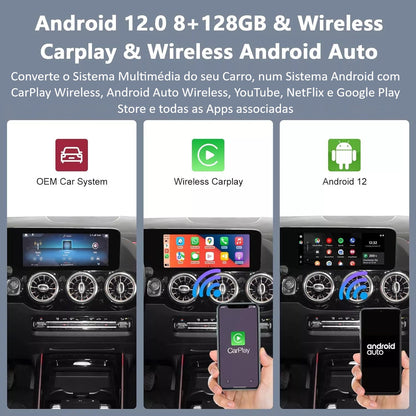 MERCEDES-BENZ - Sistema NTG 6.0 - Instalação Função Apple CarPlay & Google Android Auto Wireless