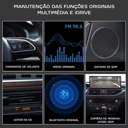 AUDI - A6 / A7 - MMI 3G PLUS (HN+) & RMC - Ecrã Touch Screen Android 14 - Apple CarPlay & Google Android Auto Wireless