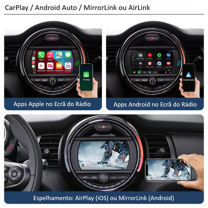 MINI - Sistema NBT - Instalação Função Apple CarPlay & Google Android Auto Wireless