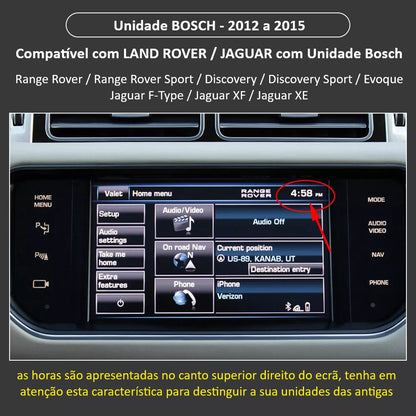 LAND ROVER / JAGUAR - Sistema Gen 2.1 InControl Touch Plus [BOSCH] 2012 a 2016 - Instalação Função Apple CarPlay & Google Android Auto Wireless