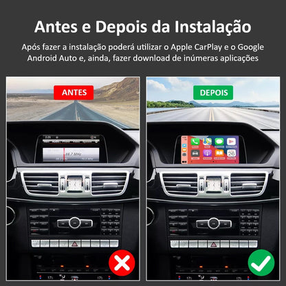 MERCEDES-BENZ - Sistema NTG 4.5 / 4.7 - Instalação Função Apple CarPlay & Google Android Auto Wireless