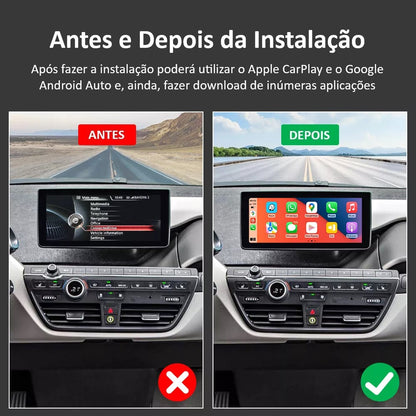 BMW - Modelo i3 - Sistema NBT - Instalação Função Apple CarPlay & Google Android Auto Wireless