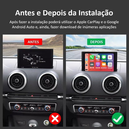 AUDI - Sistema MMI MIB 1 LOW (MSTD) & HIGH (MHIG) - Instalação Função Apple CarPlay & Google Android Auto Wireless