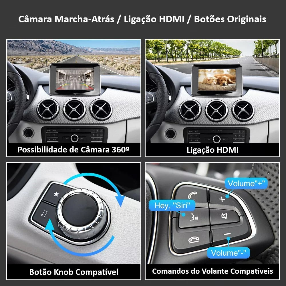 MERCEDES-BENZ - Sistema NTG 5.0 / 5.1 / 5.2 - Instalação Função Apple CarPlay & Google Android Auto Wireless