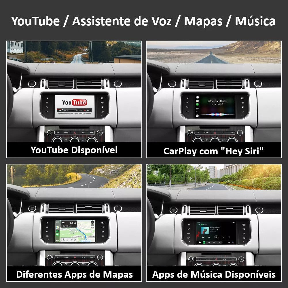 LAND ROVER / JAGUAR - Sistema Gen 2.1 InControl Touch Plus [BOSCH] 2012 a 2016 - Instalação Função Apple CarPlay & Google Android Auto Wireless