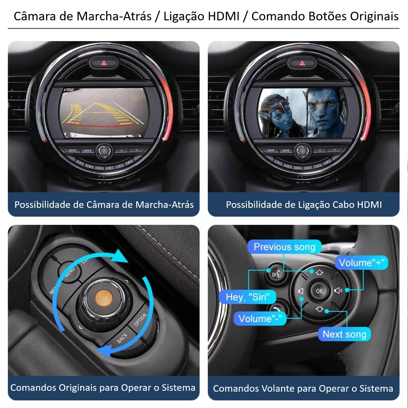 MINI - Sistema NBT - Instalação Função Apple CarPlay & Google Android Auto Wireless