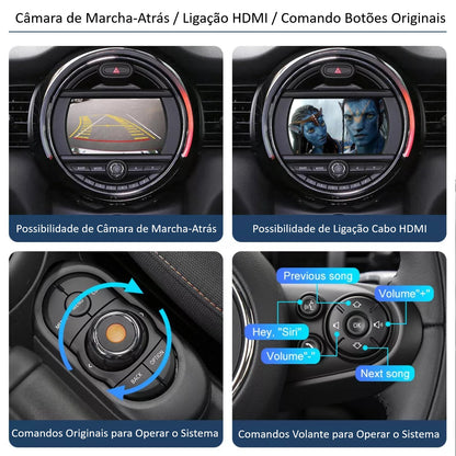 MINI - Sistema NBT - Instalação Função Apple CarPlay & Google Android Auto Wireless