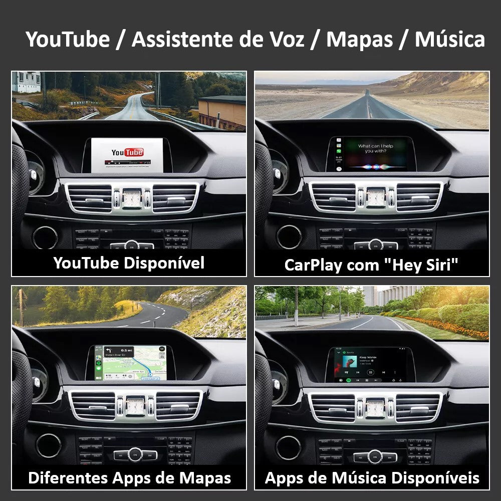 MERCEDES-BENZ - Sistema NTG 4.5 / 4.7 - Instalação Função Apple CarPlay & Google Android Auto Wireless