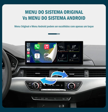 AUDI - A4 / A5 - MMI MIB 2 LOW (MHS2) & HIGH (MHI2) - Ecrã Touch Screen Android 14 - Apple CarPlay & Google Android Auto Wireless