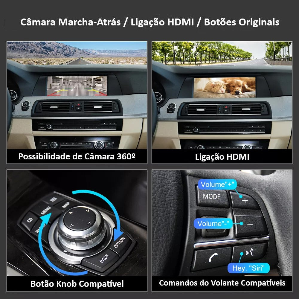 BMW - Sistema NBT ID4 - Instalação Função Apple CarPlay & Google Android Auto Wireless