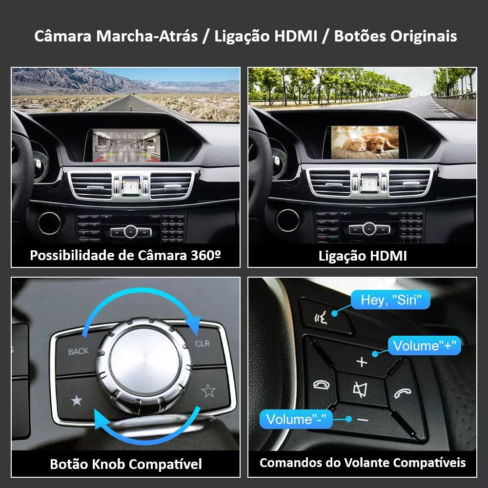 MERCEDES-BENZ - Sistema NTG 4.5 / 4.7 - Instalação Função Apple CarPlay & Google Android Auto Wireless