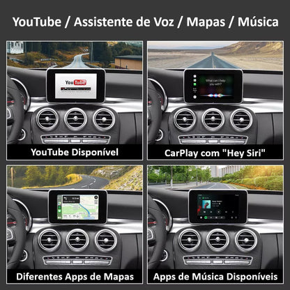 MERCEDES-BENZ - Sistema NTG 5.0 / 5.1 / 5.2 - Instalação Função Apple CarPlay & Google Android Auto Wireless