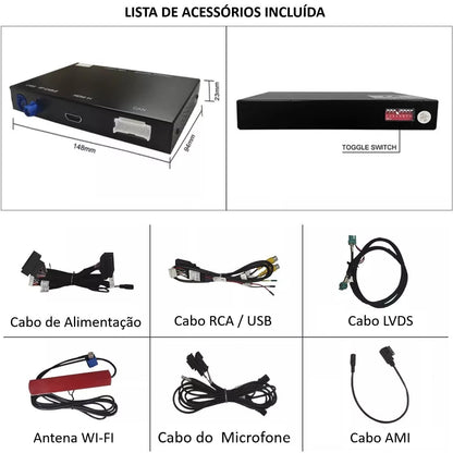 AUDI - Sistema MMI MIB 1 LOW (MSTD) & HIGH (MHIG) - Instalação Função Apple CarPlay & Google Android Auto Wireless