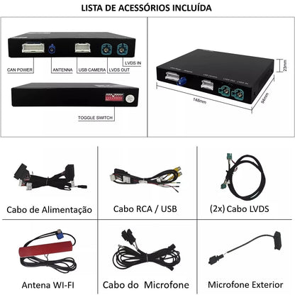 AUDI - Sistema MMI RMC - Instalação Função Apple CarPlay & Google Android Auto Wireless