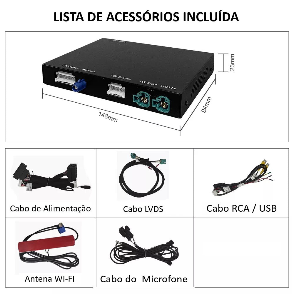 VOLVO - Sistema RTI Sensus Touch IAM 2.1 - Função Apple CarPlay & Google Android Auto Wireless