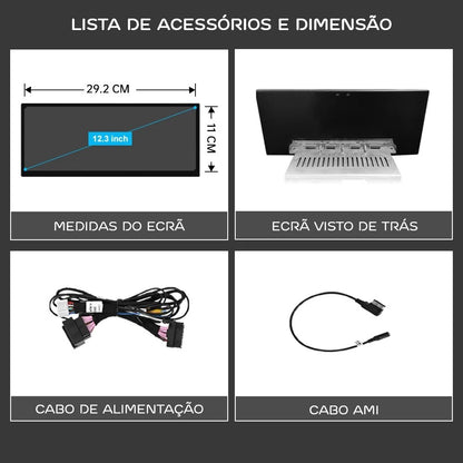 AUDI - A6 / A7 - MMI 3G PLUS (HN+) & RMC - Ecrã Touch Screen Android 14 - Apple CarPlay & Google Android Auto Wireless