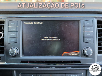 SEAT - Sistema MIB1 / MIB2 - Cartão SD Atualização Mapas GPS Nav v24 2025