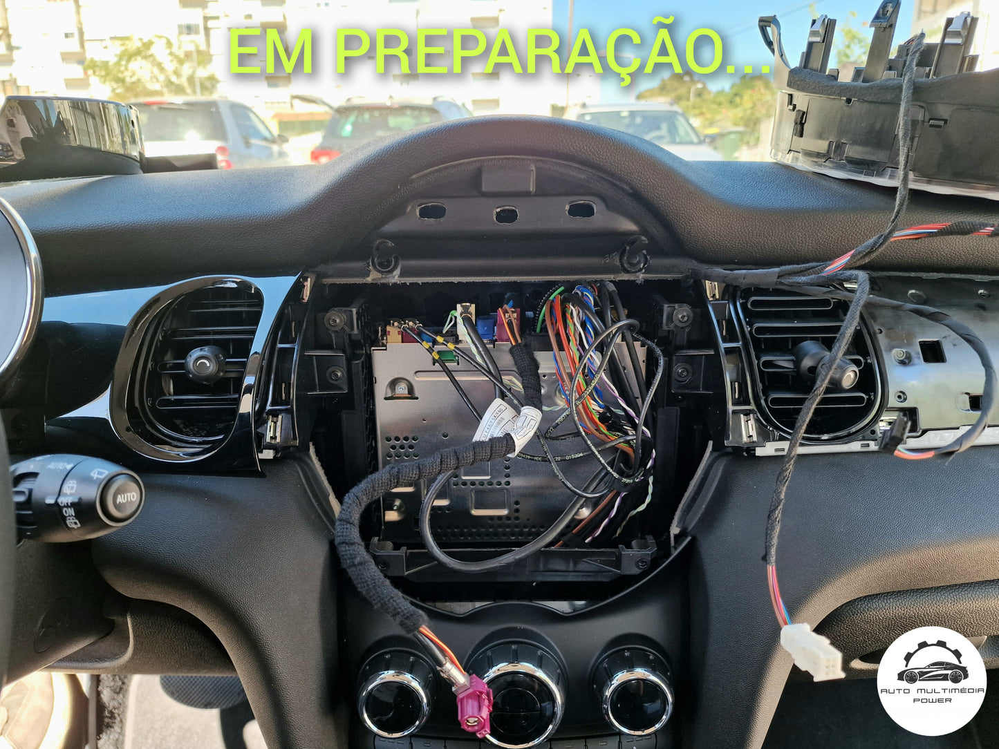 MINI - Sistema EVO - Instalação Função Apple CarPlay & Google Android Auto Wireless