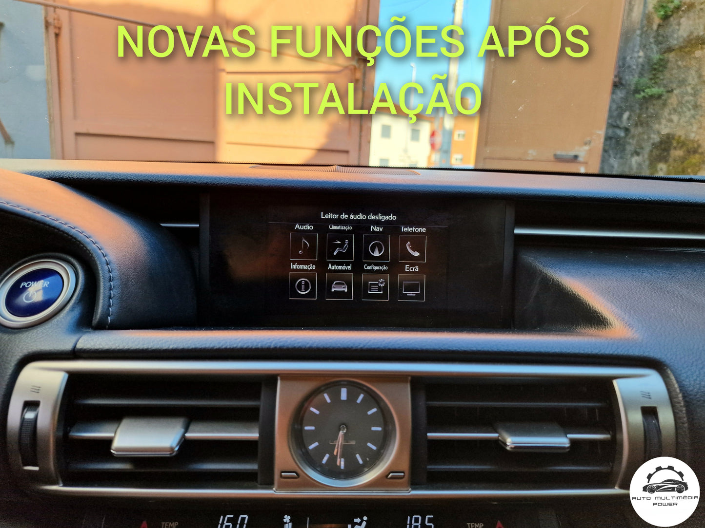 LEXUS - Sistema Premium Navigation c/ JOYSTICK ou PEQUENO TOUCHPAD - Instalação Função Apple CarPlay & Google Android Auto Wireless