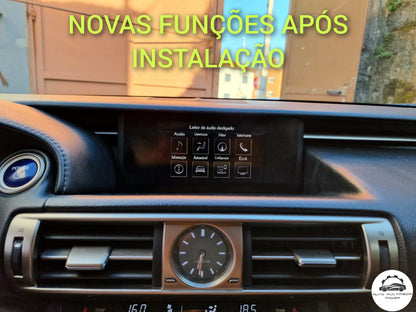 LEXUS - Sistema Premium Navigation c/ JOYSTICK ou PEQUENO TOUCHPAD - Instalação Função Apple CarPlay & Google Android Auto Wireless