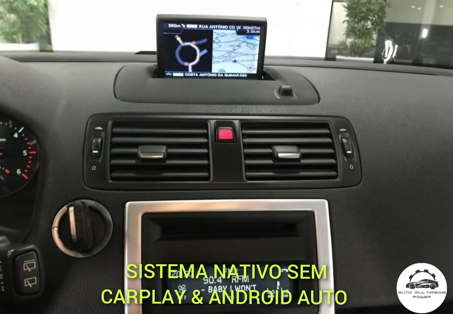 VOLVO - Sistema RTI MMM+ HDD - Instalação Ecrã Touch Screen CarPlay & Android Auto Wireless