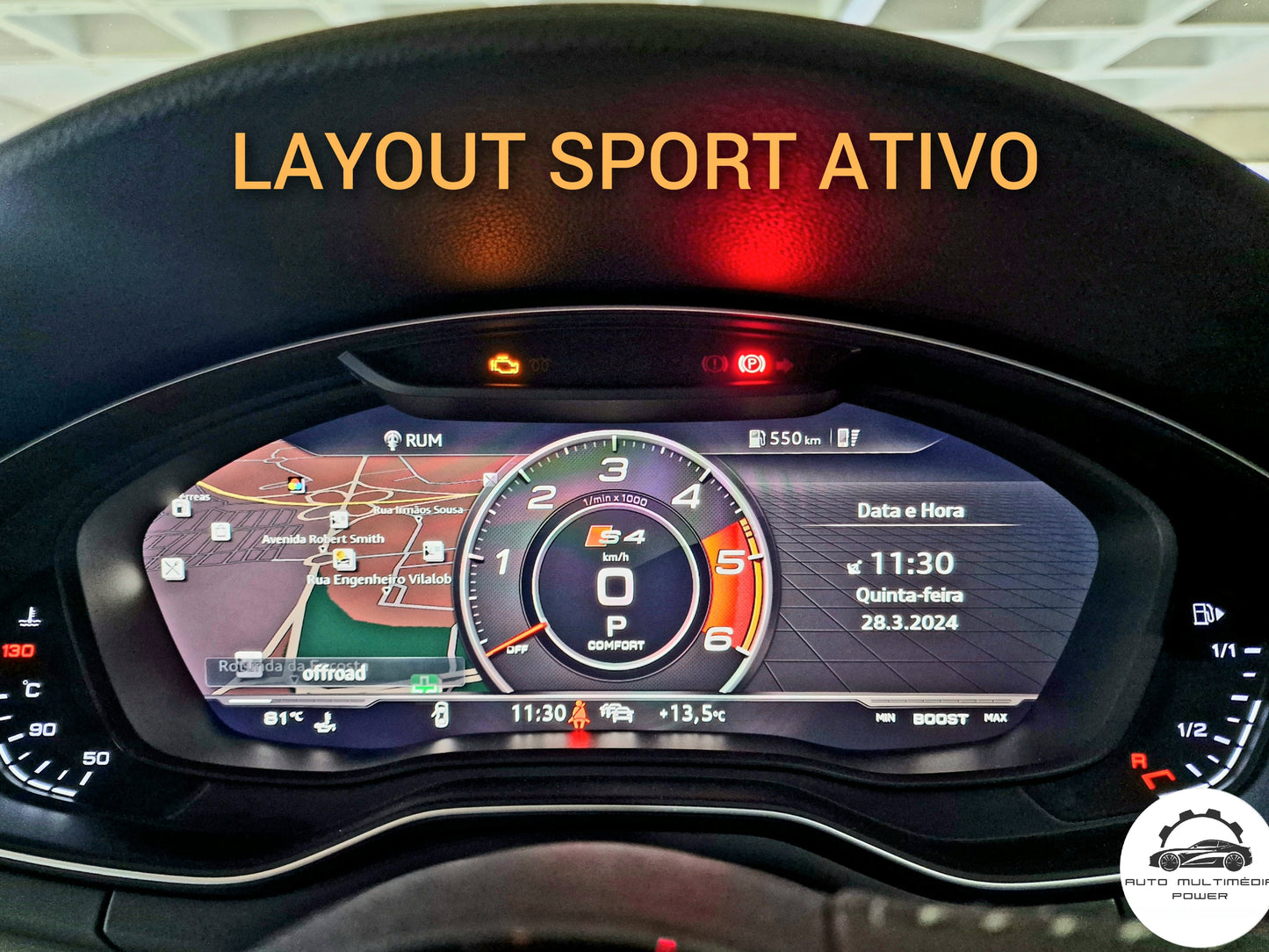 AUDI - Sistema MIB 2 - Ativação Layout Sport (Sport Display) S & RS Virtual Cockpit