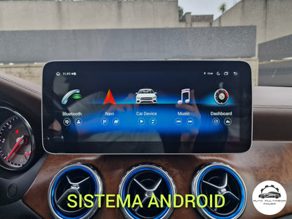 MERCEDES-BENZ - Classe A / B / CLA / GLA - Ecrã Touch Screen Android 13 - Apple CarPlay & Google Android Auto Wireless