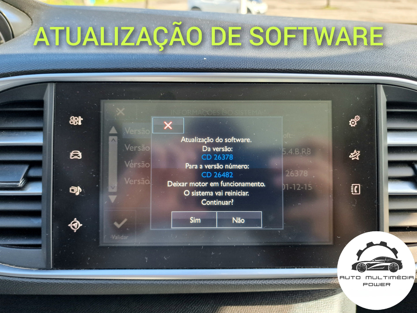 CITROEN eMyWay / PEUGEOT WipNav+ - Instalação Função CarPlay & AndroidAuto Wireless