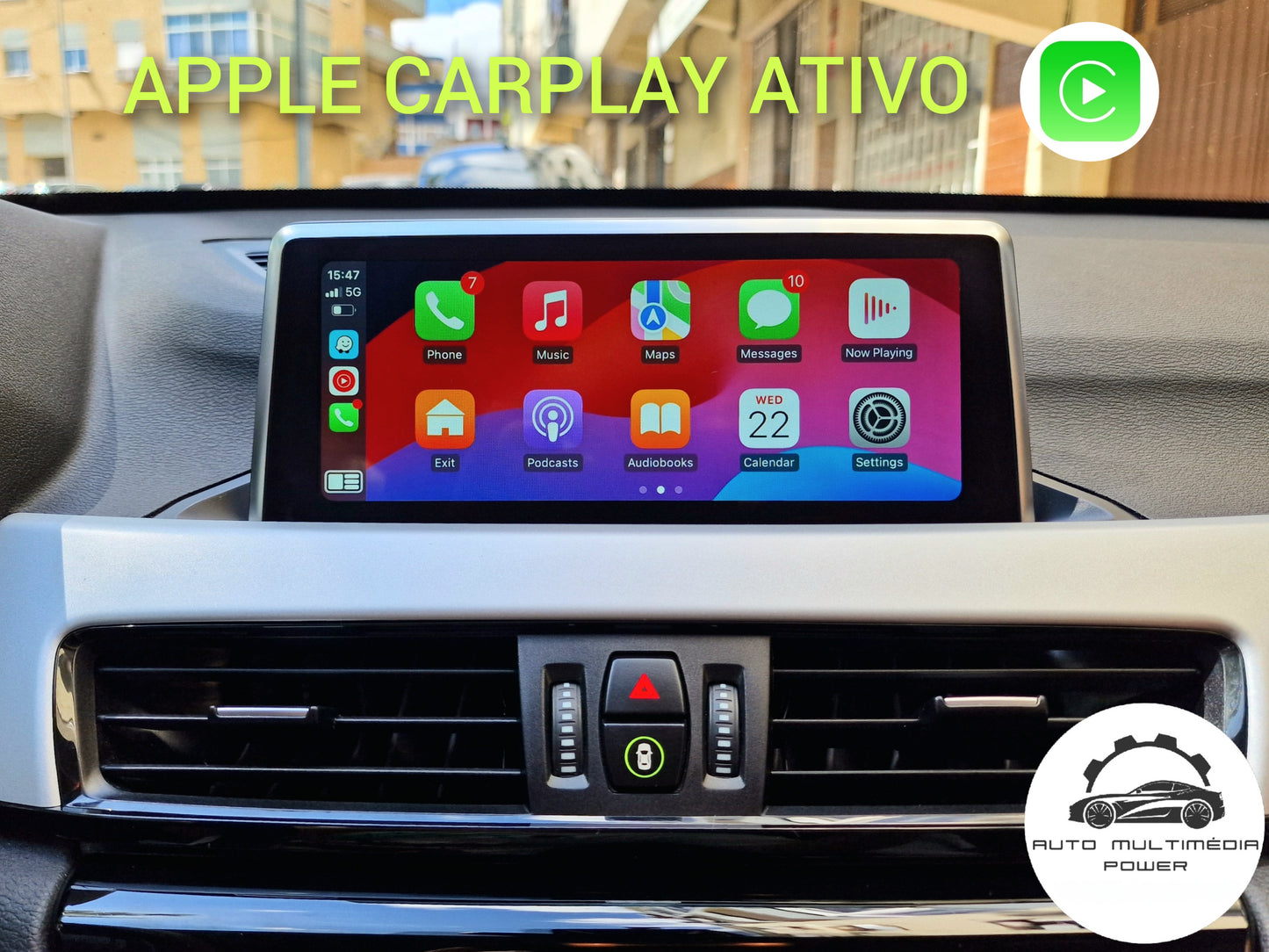 BMW - Sistema EVO ID5 & ID6 - Instalação Função Apple CarPlay & Google Android Auto Wireless