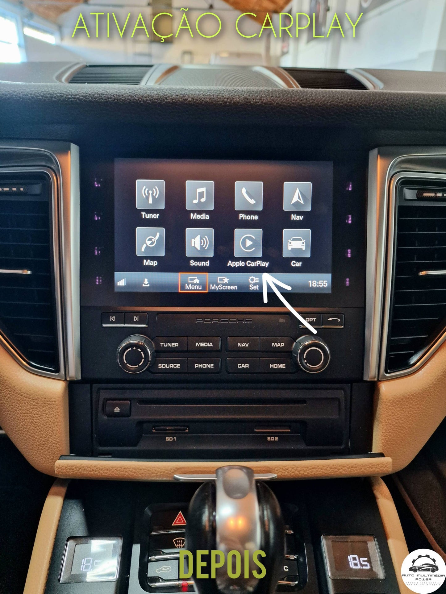 PORSCHE - Sistema MIB 2 MHI2 PCM 4 / 4.1 - Ativação Apple CarPlay & Google Android Auto