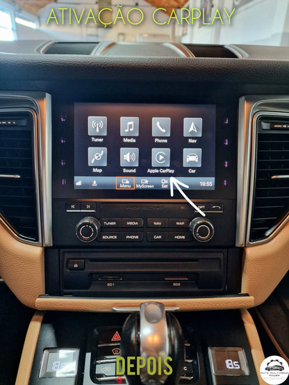 PORSCHE - Sistema MIB 2 MHI2 PCM 4 / 4.1 - Ativação Apple CarPlay & Google Android Auto