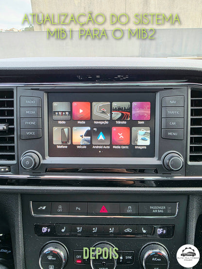SEAT - Retrofit Sistema MIB 1 [MSTD] em Sistema MIB 2 [MST2] - Full-Link CarPlay & Android Auto